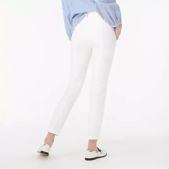 NWOT J. Crew Cameron Slim Cropped Pant Ivory / White 00 - Picture 2 of 6